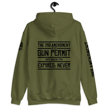 Load image into Gallery viewer, 2ND AMENDMENT // Unisex Hoodie // All light colors
