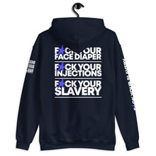 Load image into Gallery viewer, FUCK YOUR SLAVERY // FYS // Unisex Hoodie // All dark colors
