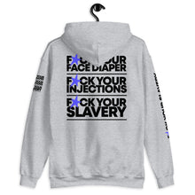 Load image into Gallery viewer, FUCK YOUR SLAVERY // FYS // Unisex Hoodie // All light colors
