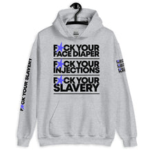 Load image into Gallery viewer, FUCK YOUR SLAVERY // FYS // Unisex Hoodie // All light colors
