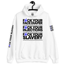 Load image into Gallery viewer, FUCK YOUR SLAVERY // FYS // Unisex Hoodie // All light colors
