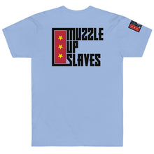 Load image into Gallery viewer, MUZZLE UP SLAVES // Unisex T-shirt // All light colors
