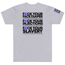 Load image into Gallery viewer, FUCK YOUR SLAVERY // FYS // UNISEX T-shirt // All light colors
