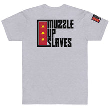 Load image into Gallery viewer, MUZZLE UP SLAVES // Unisex T-shirt // All light colors
