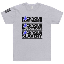 Load image into Gallery viewer, FUCK YOUR SLAVERY // FYS // UNISEX T-shirt // All light colors
