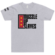 Load image into Gallery viewer, MUZZLE UP SLAVES // Unisex T-shirt // All light colors
