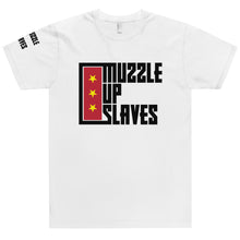 Load image into Gallery viewer, MUZZLE UP SLAVES // Unisex T-shirt // All light colors
