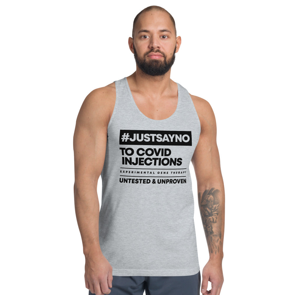 #JUSTSAYNO - Classic Tank Unisex (white, grey)