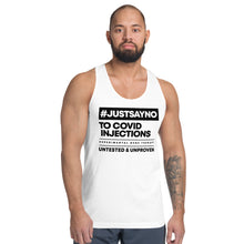 Load image into Gallery viewer, #JUSTSAYNO - Classic Tank Unisex (white, grey)
