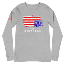 Load image into Gallery viewer, AMERICA IN DISTRESS -- Unisex Long Sleeve Tee (all colors)
