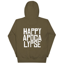 Load image into Gallery viewer, HAPPY APOCALYPSE -- Unisex Hoodie (All Dark Colors)
