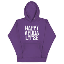 Load image into Gallery viewer, HAPPY APOCALYPSE -- Unisex Hoodie (All Dark Colors)
