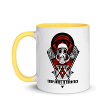 Load image into Gallery viewer, COMPLIANCE IS CURRENCY // Mug with Color Inside
