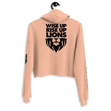 Load image into Gallery viewer, WISE UP RISE UP LIONS // Crop Hoodie
