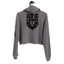 Load image into Gallery viewer, WISE UP RISE UP LIONS // Crop Hoodie
