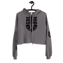 Load image into Gallery viewer, WISE UP RISE UP LIONS // Crop Hoodie
