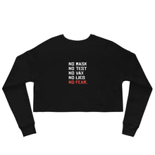 Load image into Gallery viewer, NO FEAR - Crop Sweatshirt
