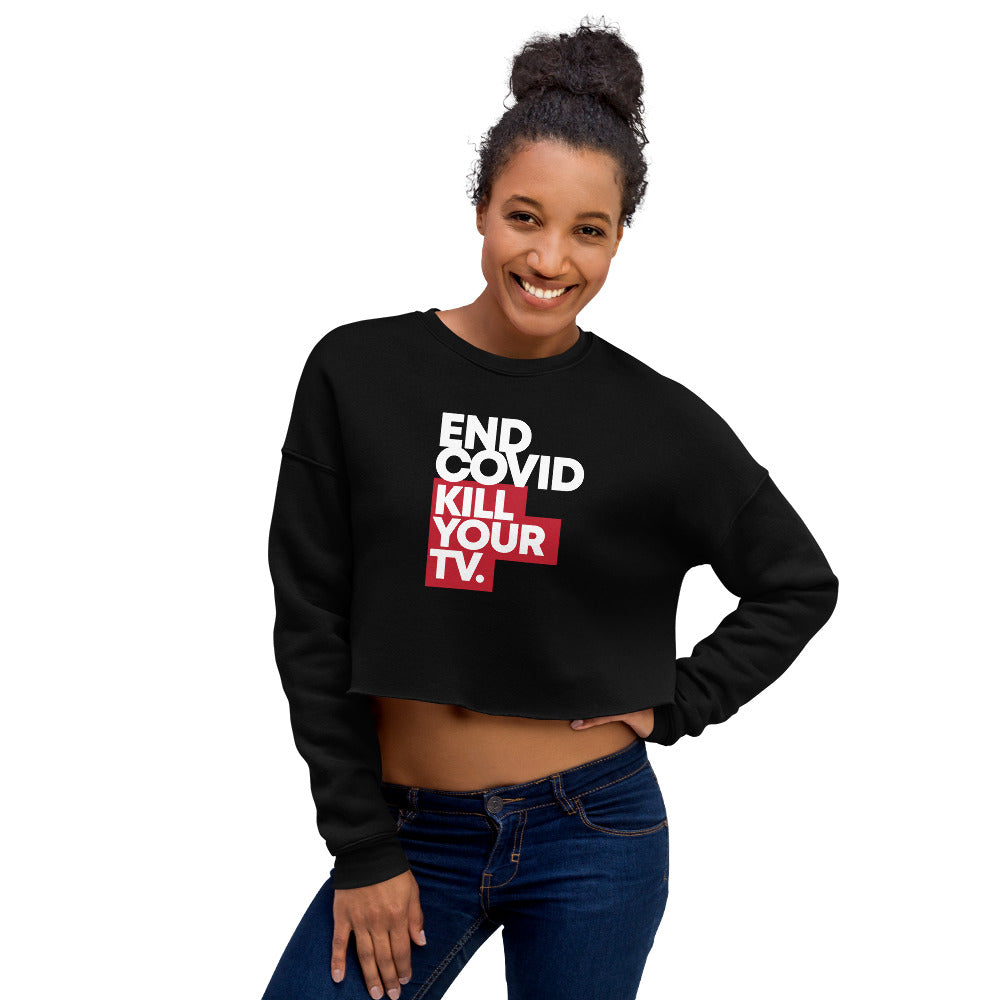 KILL YOUR TV // Crop Sweatshirt, black