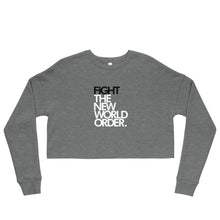 Load image into Gallery viewer, FIGHT THE NWO - Crop Sweatshirt (grey)
